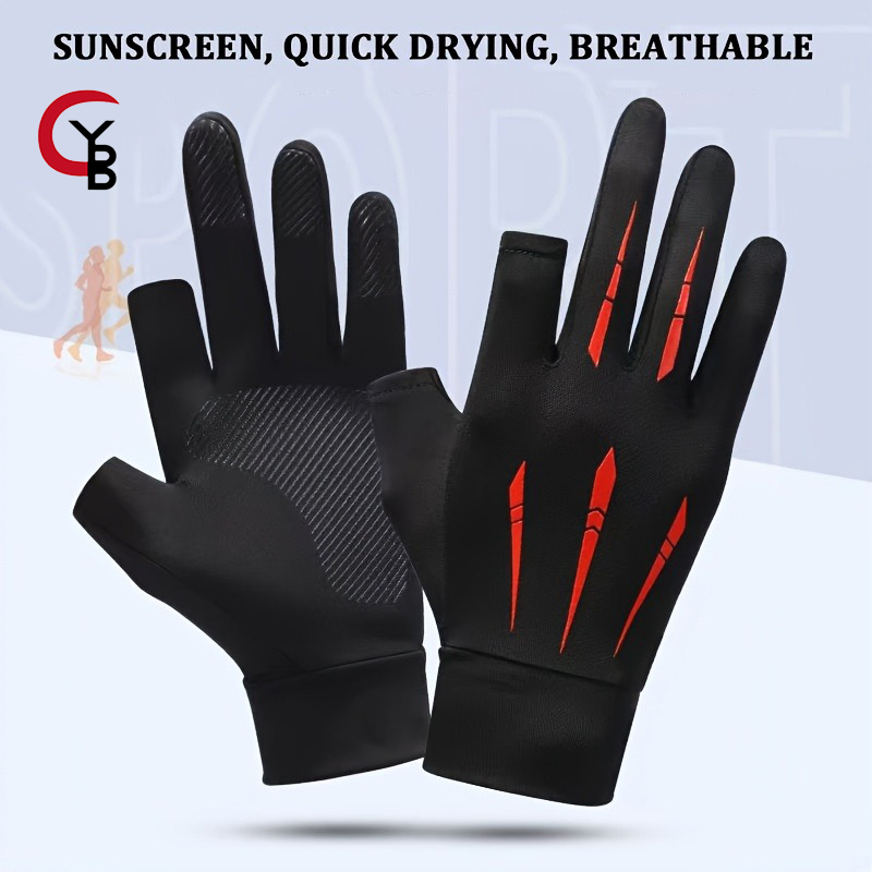 Spearfishing Glove - YANBIGUO Breathable Ice Silk Half Finger