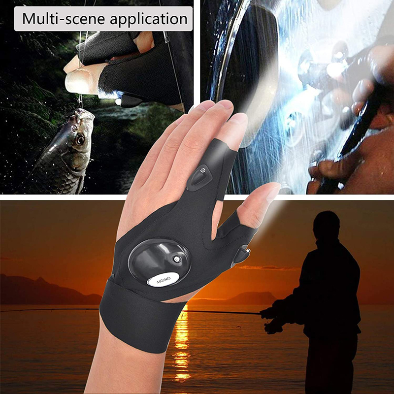 Fingerless Glove LED Flashligh - Spearfishing Glove avis et prix