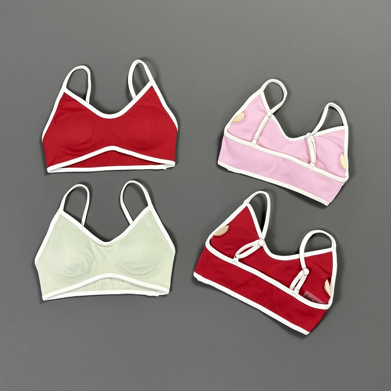 Women Contrastline Yoga Bra V  - Aquatic Sports Bra avis et prix