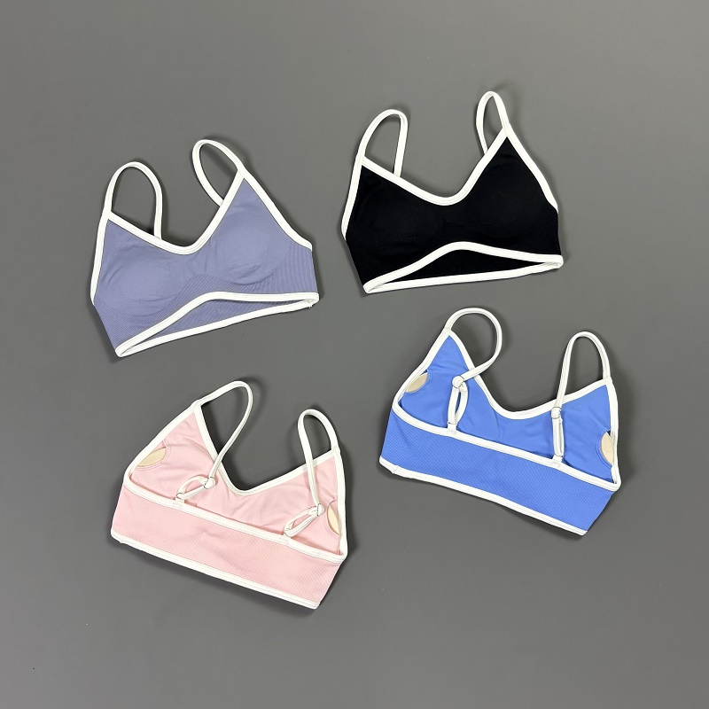 Women Contrastline Yoga Bra V  - Aquatic Sports Bra avis et prix