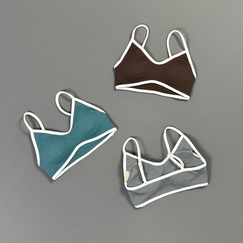 Women Contrastline Yoga Bra V  - Aquatic Sports Bra avis et prix