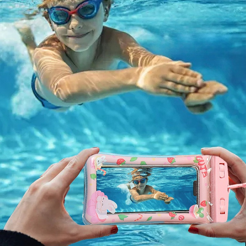1pc Waterproof Cartoon Phone C - Aquatic Sports avis et prix