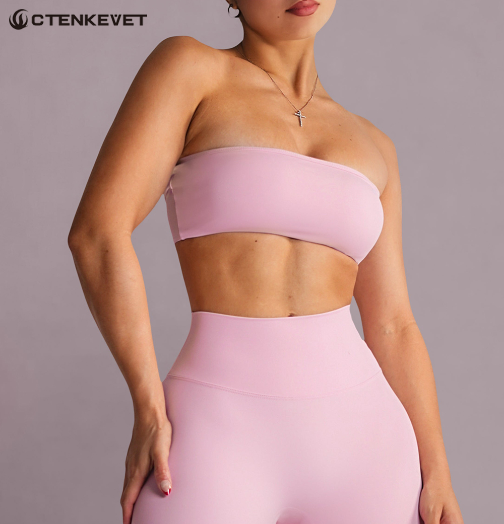 Strapless Sports Bra Gym Crop  - Aquatic Sports Bra avis et prix