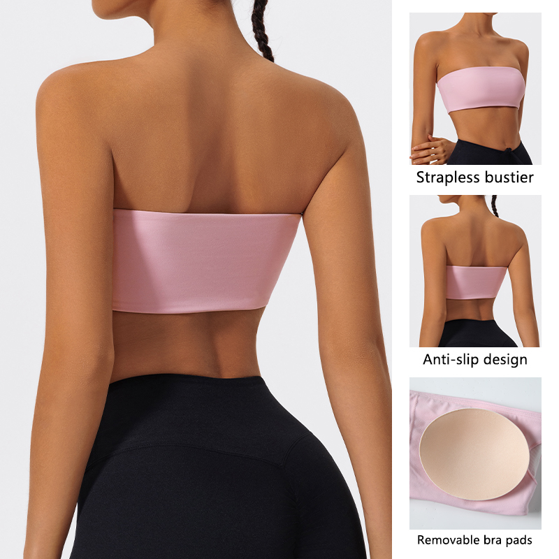Strapless Sports Bra Gym Crop  - Aquatic Sports Bra avis et prix