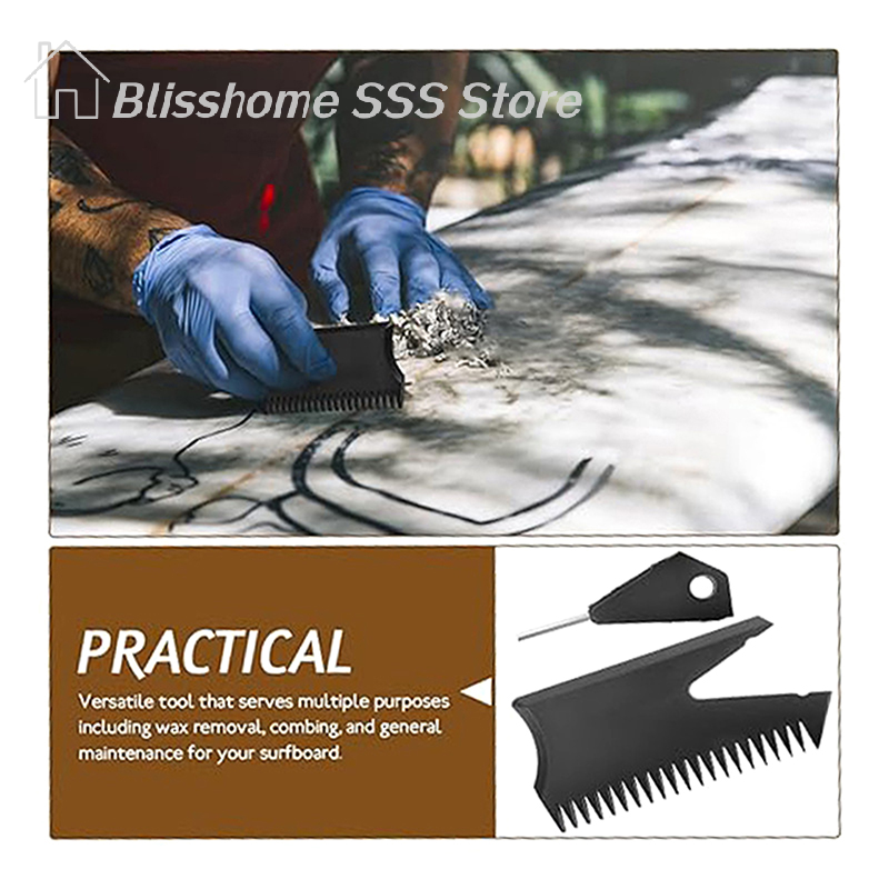 【S】Surfboard Wax Comb With Fin - Surfboard Wax Tropical avis et prix