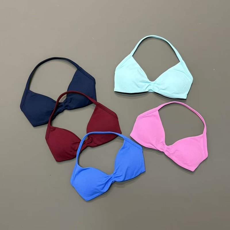 Women Halter Sports Bra V-Neck - Aquatic Sports Bra avis et prix