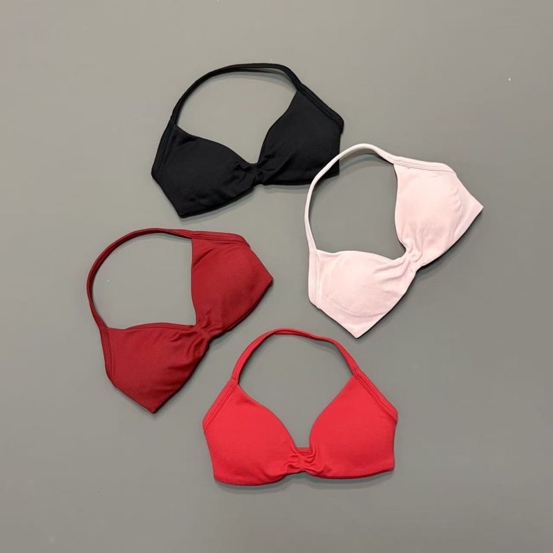 Women Halter Sports Bra V-Neck - Aquatic Sports Bra avis et prix