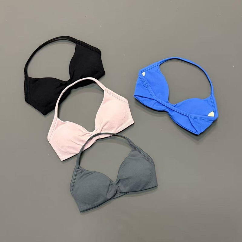 Women Halter Sports Bra V-Neck - Aquatic Sports Bra avis et prix